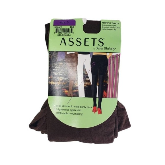 NEW Assets by Spanx‎ Terrific Tights Sz 5 Brown - Picture 1 of 4
